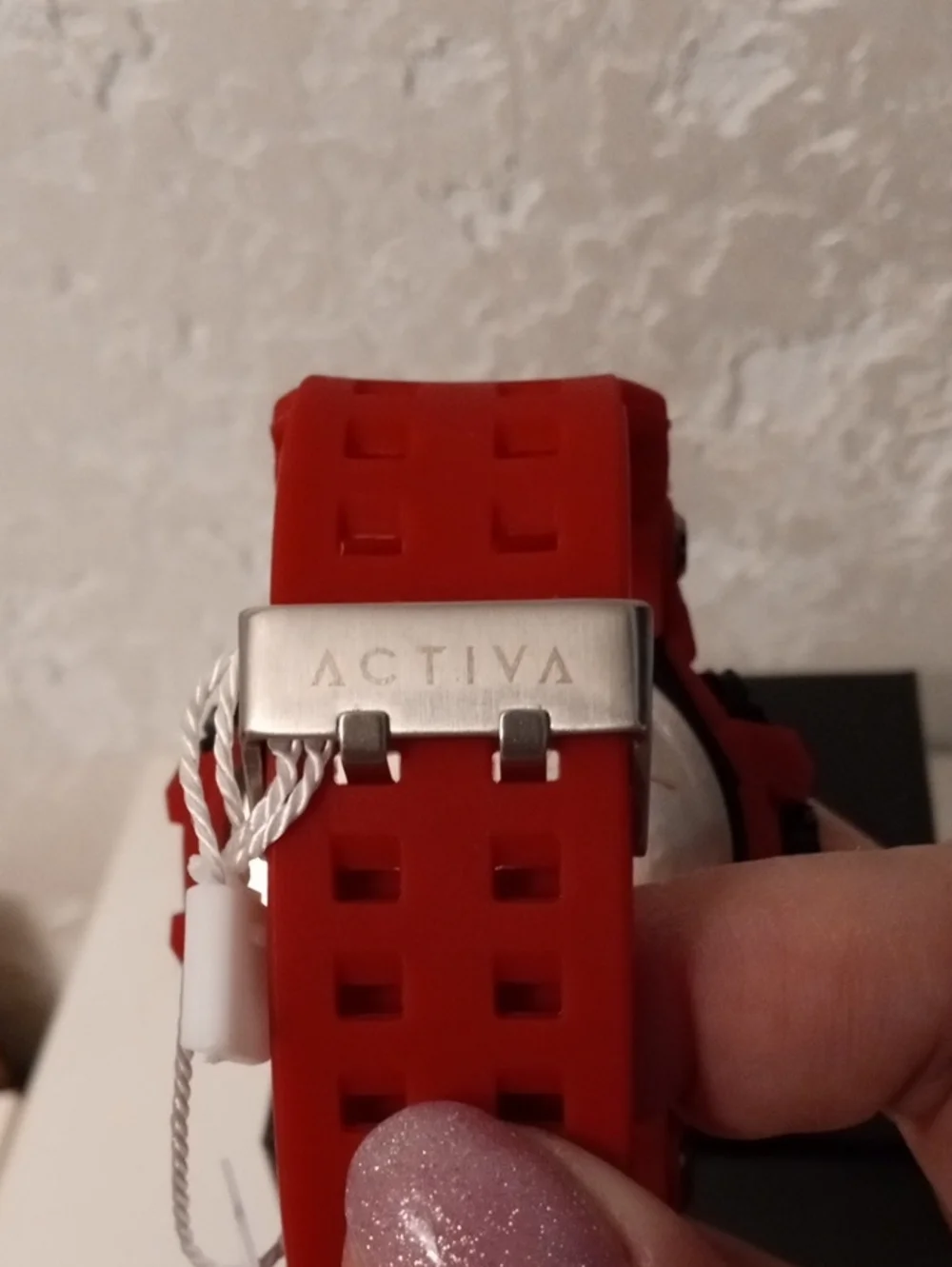 Activa Red Digital Sports Watch with Bold Silicone Strap